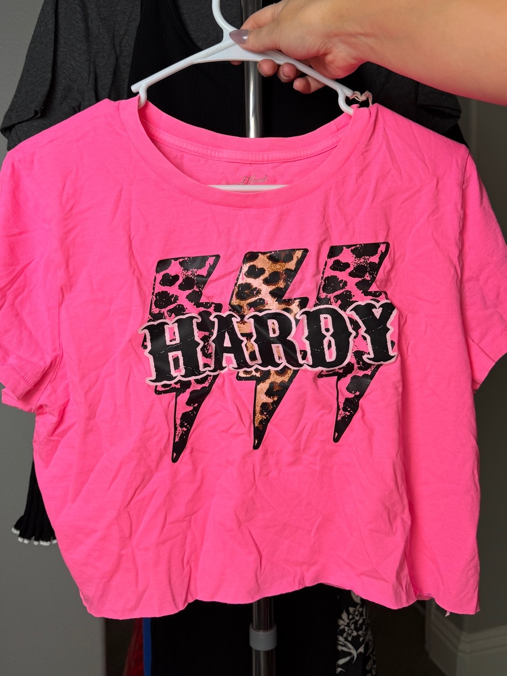 Women Hardy Bright Pink Graphic Tee